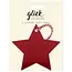 Multipack Tag (6) Foil Star Red
