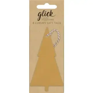 Multipack Tag (6) Gold Tree Kraft