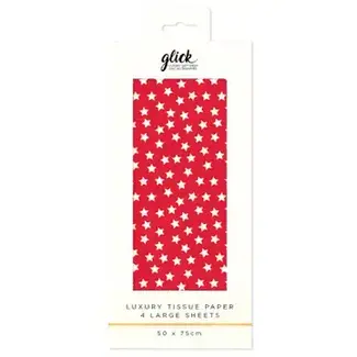 Tissue Stars Red