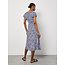Apricot Watercolour Ditsy Milkmaid Midi Dress