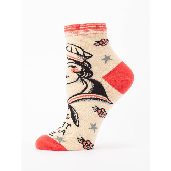 Blue Q Ladies Ankle Socks - Fight Like a Girl