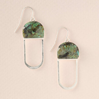 Scout Modern Stone Chandelier Earring - African Turquoise