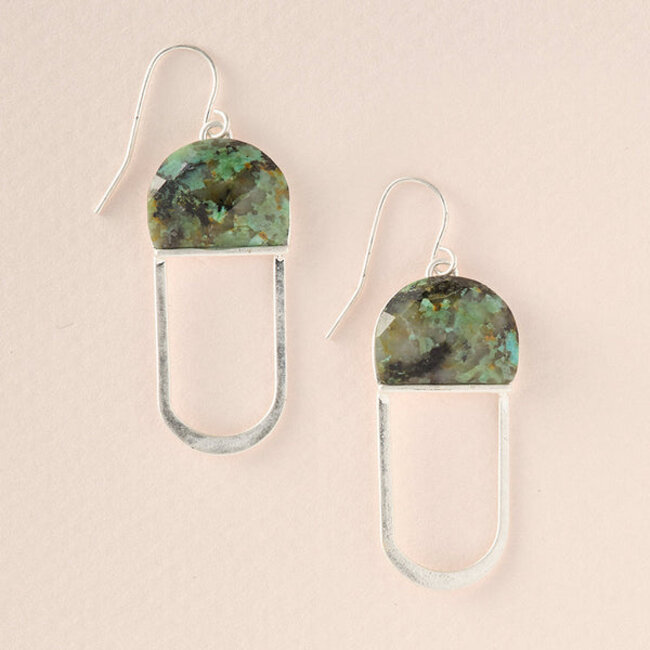 Scout Modern Stone Chandelier Earring - African Turquoise
