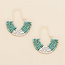 Scout Chromacolor Miyuki U-Hoop Earring - Speckled Turquoise/Silver
