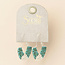 Scout Chromacolor Miyuki U-Hoop Earring - Speckled Turquoise/Silver