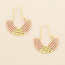 Scout Chromacolor Miyuki U-Hoop Earring - Blush/Gold