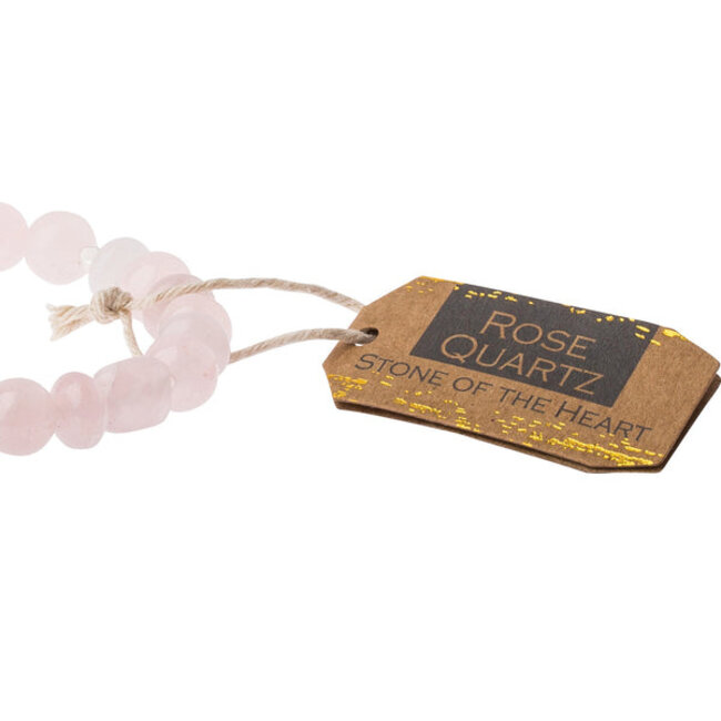 Scout Stone Stacking Bracelet - Rose Quartz