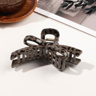 E&S Accessories Leopard Bow Hair Claw (more colours)