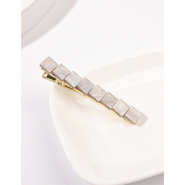 E&S Accessories Multi Square Hair Barrettes (more colours)