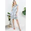 Amanda- Vintage Blue Floral Print dress
