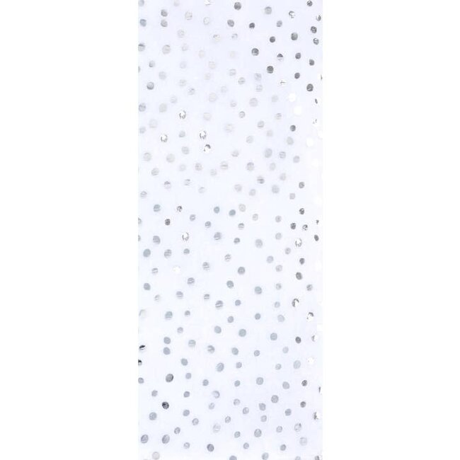 Tissue (2) Foil Flecks White