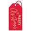 Multipack Tag (6) Merry Christmas Red Kraft