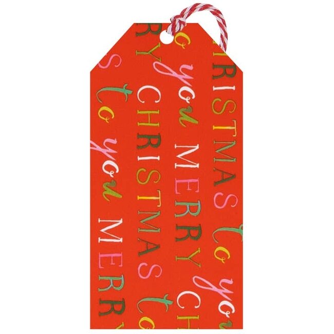 Multipack Tag (6) Exquisite Christmas Red