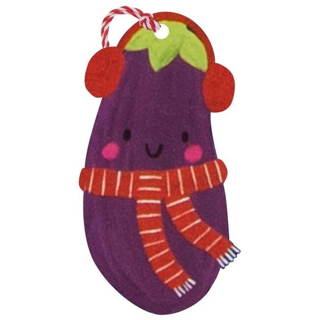 Multipack Tag (6) Christmas Aubergine