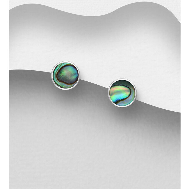 Sterling Studs - Sterling & Shell (more colours)