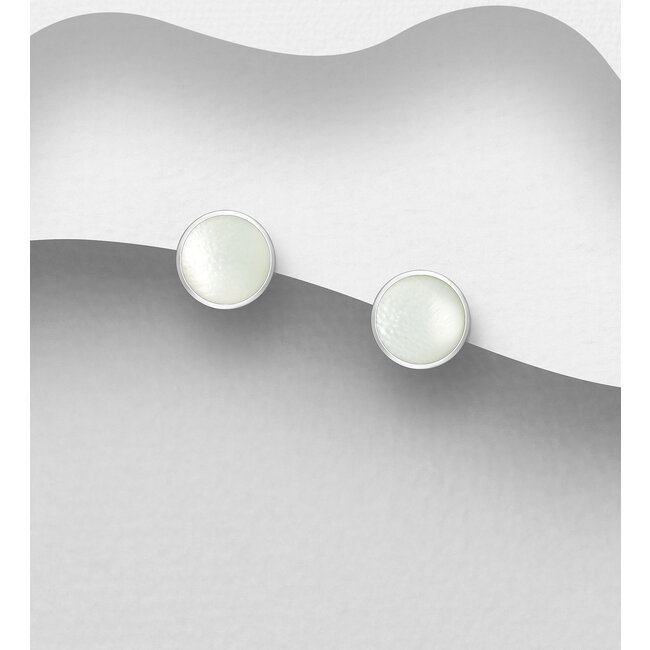 Sterling Studs - Sterling & Shell (more colours)