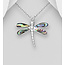 Sterling Sterling & Shell Dragonfly Necklace