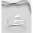 Sterling Sterling & MOP Adjustable Ring
