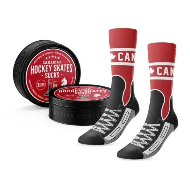 Main and Local "Lace Up!" Canadian Hockey Skates Socks
