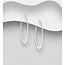Sterling Sterling Silver Oblong Hoops