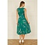 Yumi Green Daisy Print Skater Dress