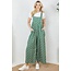 Maisie-Cottage Floral Overalls in Green