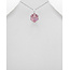 Sterling Necklace with Square Austrian Crystal