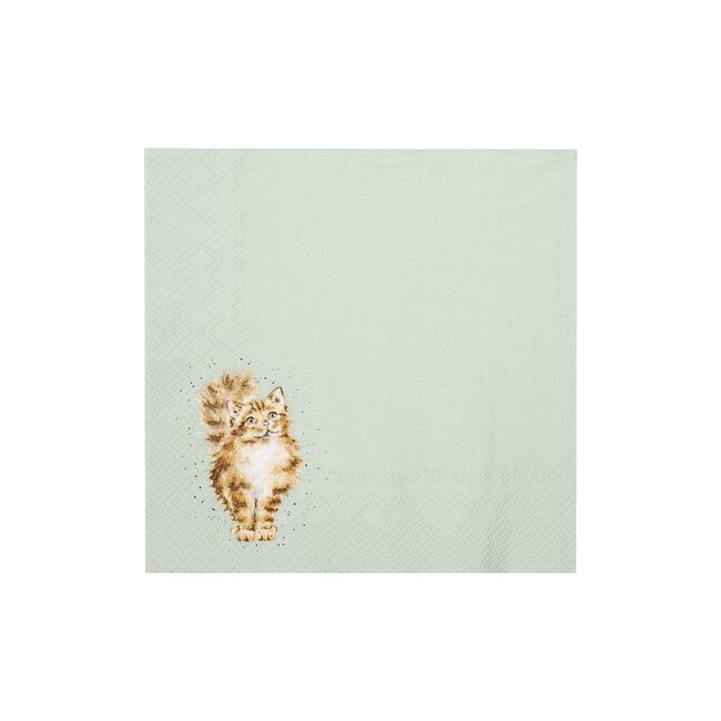 Wrendale Cocktail Napkins - Cat - Feline Good