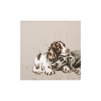 WRENDALE Cocktail Napkin – Dog – Growing Old Together