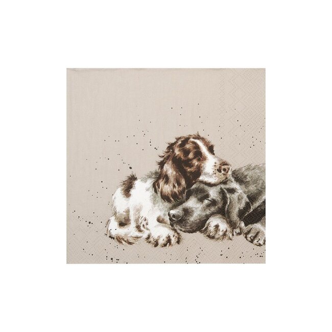 WRENDALE Cocktail Napkin – Dog – Growing Old Together