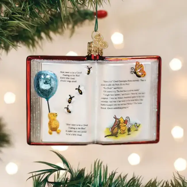 Christmas Ornament - Winnie the Pooh Book