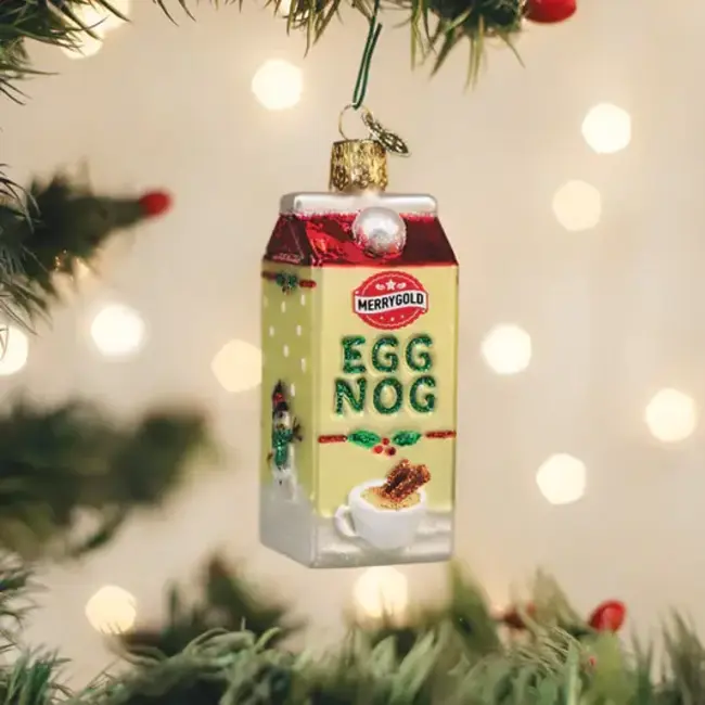 Christmas Ornament - Eggnog Carton