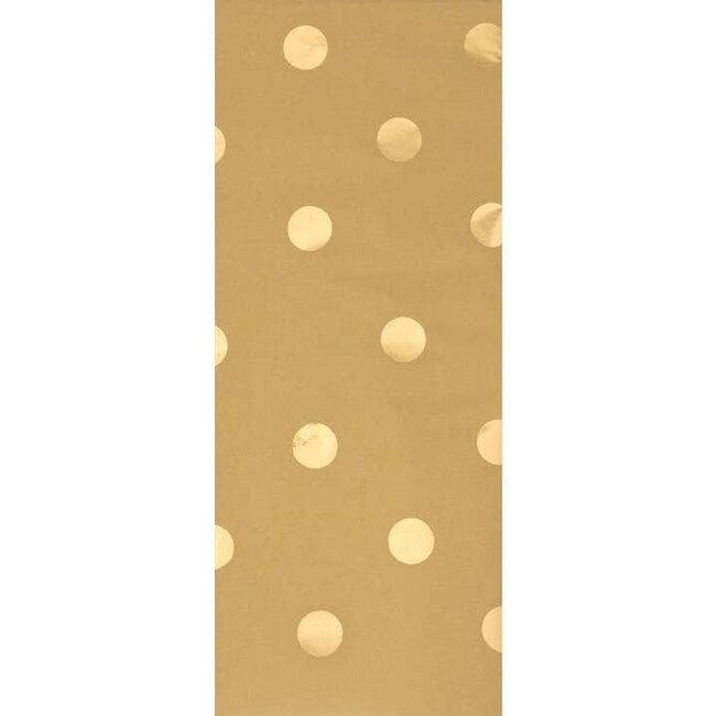 Tissue - (2) Foil Dots Gold