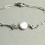 Silk Purse, Sow's Ear Silver Art Deco Freshwater Pearl Chain Bracelet