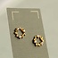 Silk Purse, Sow's Ear Gold Wreath Circle Stud Earrings