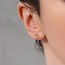Silk Purse, Sow's Ear Gold Wreath Circle Stud Earrings