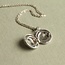 Silk Purse, Sow's Ear Tiny Silver Daisy Locket