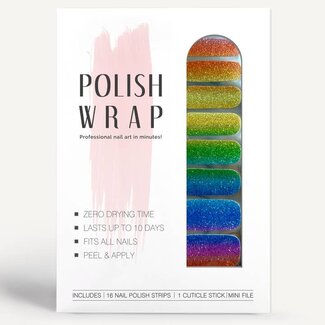 Polish Wrap Nail Polish Strips - Rainbow Glow