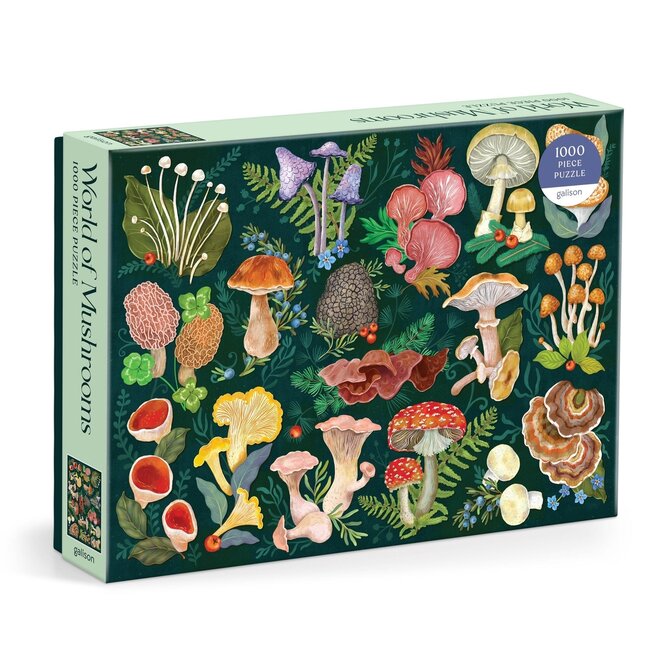 Galison/mudpuppy World Of Mushrooms Puzzle- 1000 Pieces