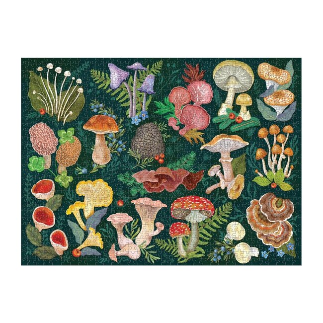 Galison/mudpuppy World Of Mushrooms Puzzle- 1000 Pieces