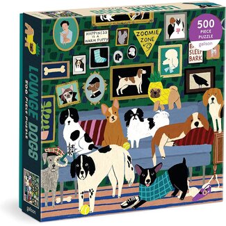 Galison/mudpuppy Lounge Dogs – 500 Piece Puzzle