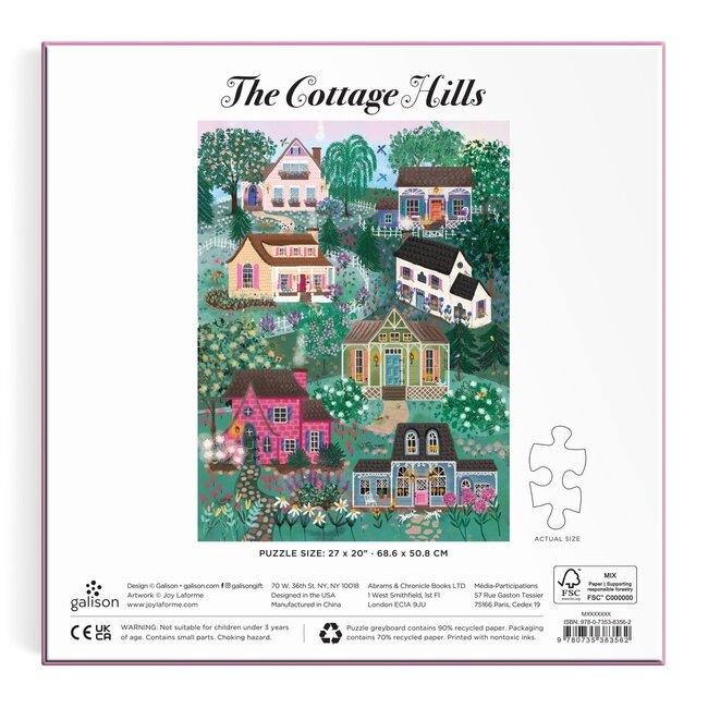 Galison/mudpuppy The Cottage Hills – 1000 Piece Joy Laforme Jigsaw Puzzle