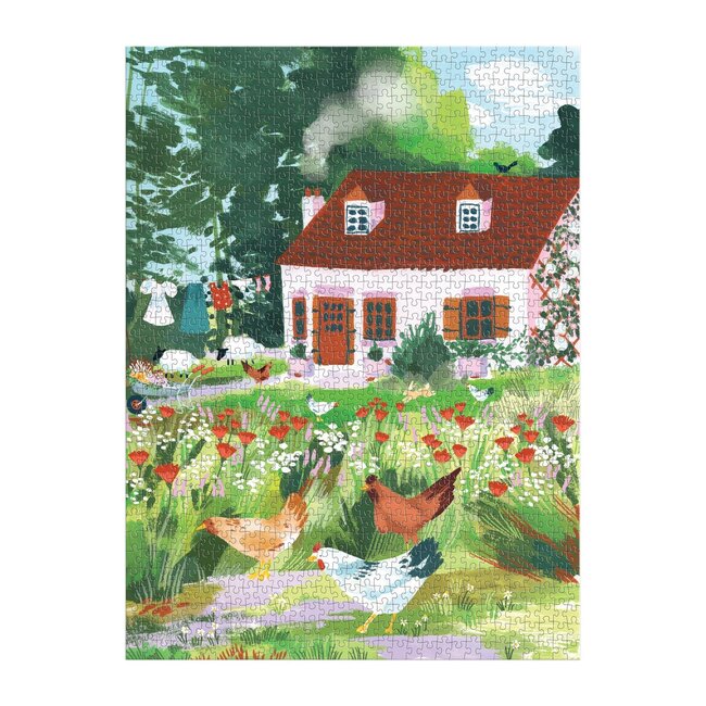 Galison/mudpuppy Puzzle- Cottage Wildflowers 1000 Pieces
