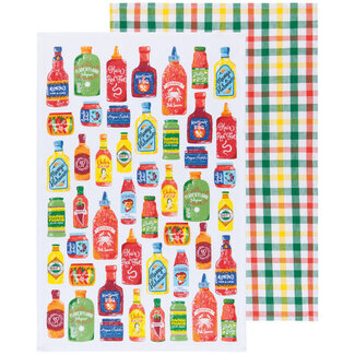 Danica Imports Hot Sauce Dishtowels - Set of 2