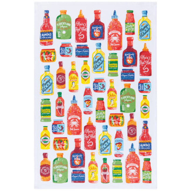 Danica Imports Hot Sauce Dishtowels - Set of 2