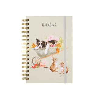 WRENDALE A5 Dog Cat Rabbit Notebook - Sleeping on the Job