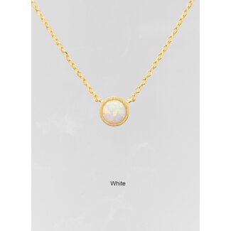 Shirleybird Small Opal Necklace (more colours)