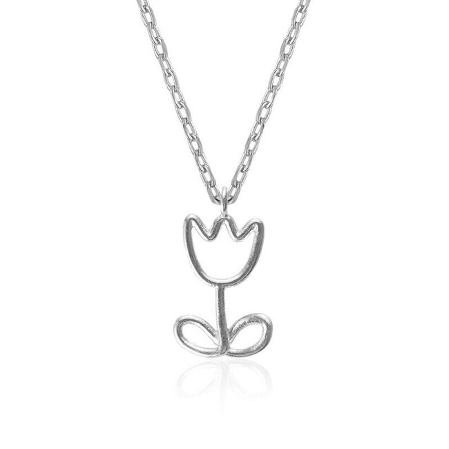 Shirleybird Tulip Outline Necklace (more colours)
