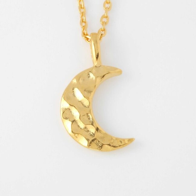 Shirleybird Hammered Moon Necklace (more colours)