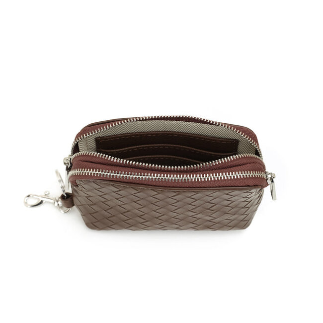 CoLab Michelle Pouch Wallet in Chocolate